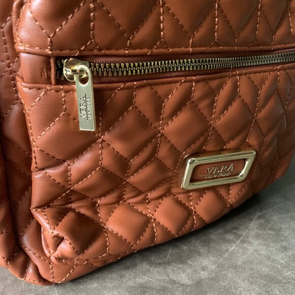 Vera New York Quilt Backpack Cognac main image 14